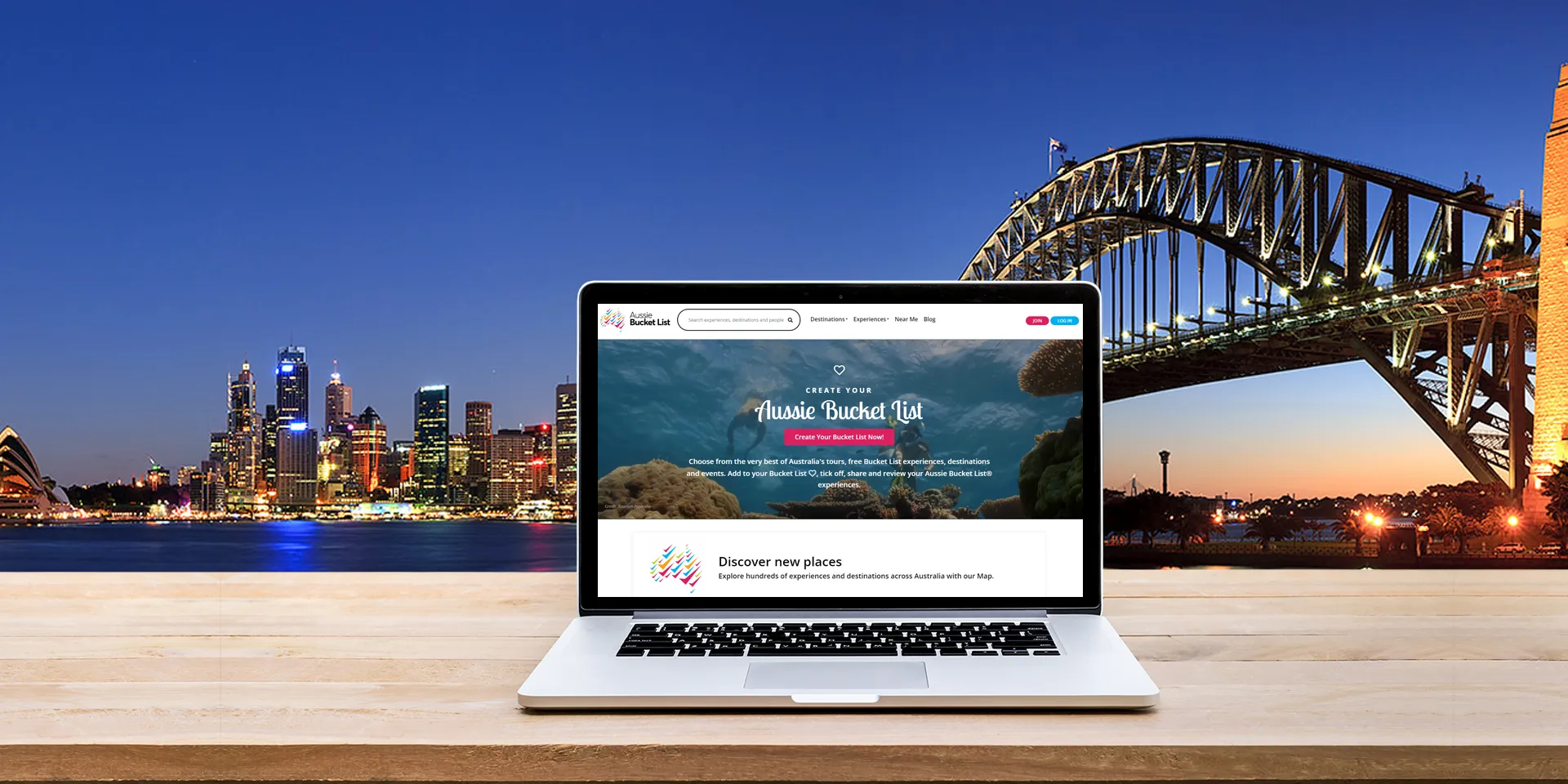 Aussie Bucket List Web Development