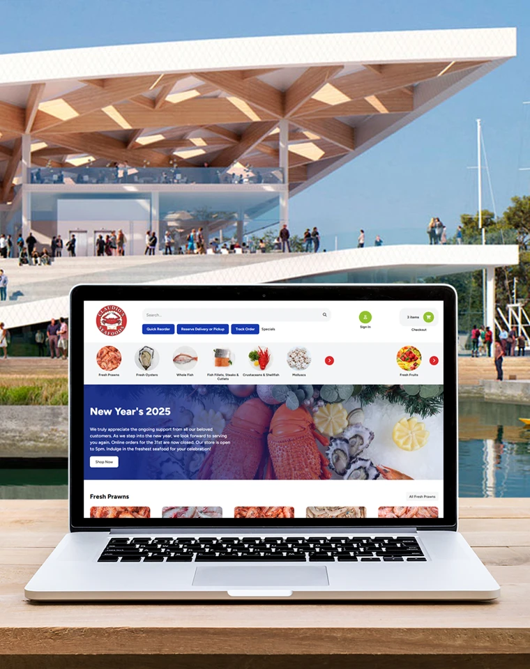 Claudios Seafood - Shopify and Mobile App Design and Development
