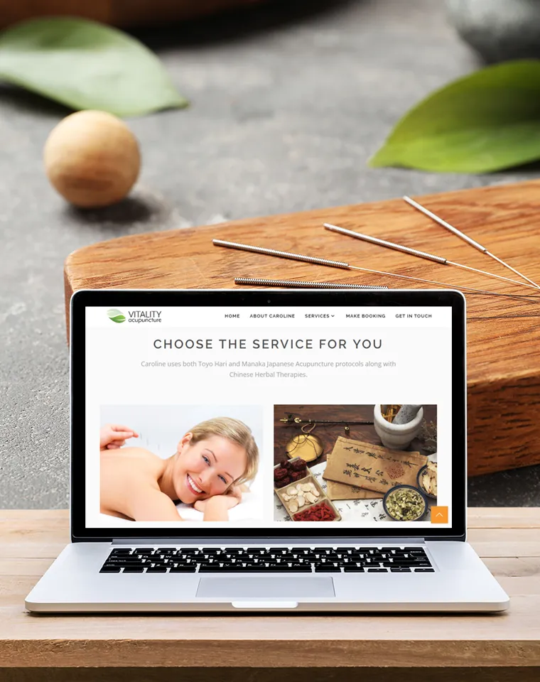 Vitality Acupuncture - Wordpress Design and Development